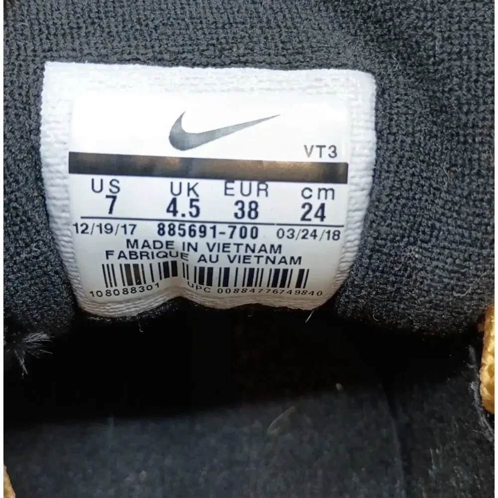 Nike Air Max 97 'Golden Bullet' Gold Sneaker Women's Shoes. Size 7 - Picture 5 of 6